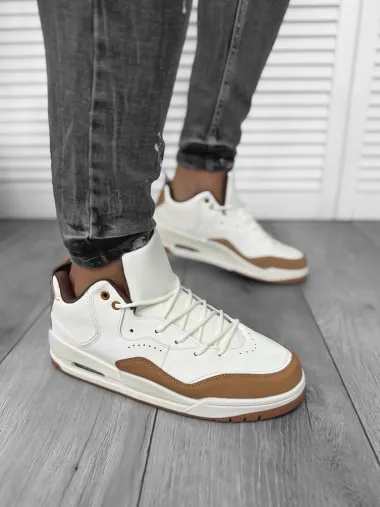 Adidasi barbati casual, crem 5919 N5-4